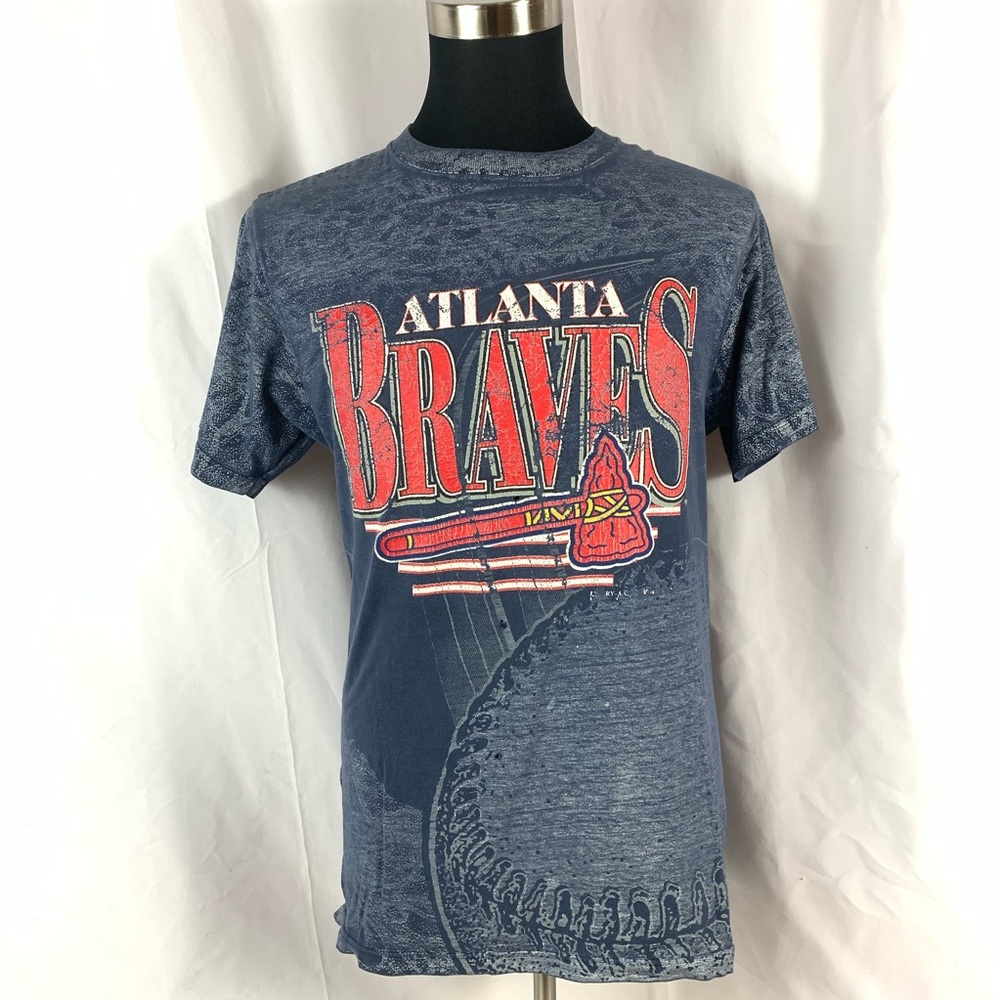 Vintage Atlanta Braves medium all over print shirt